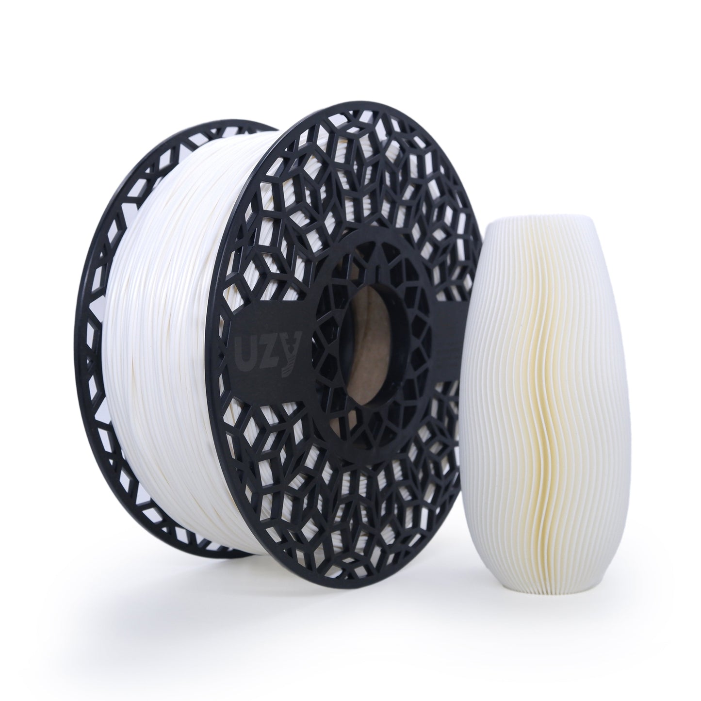 Uzy Basic PLA Filament 1.75mm ± 0.05mm Pure White 1Kg